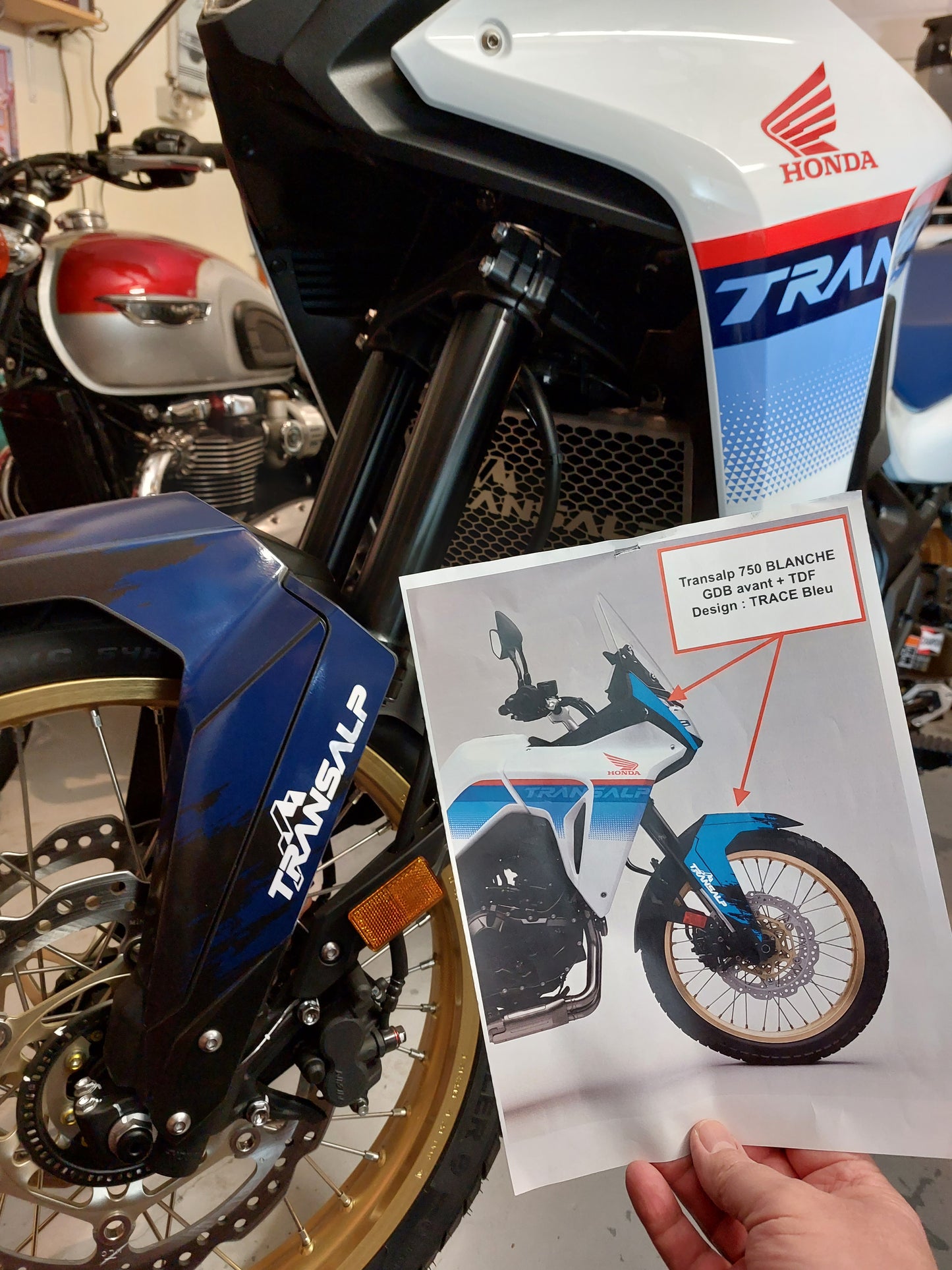TRANSALP XL 750 (2023 +) GDB avant + TDF