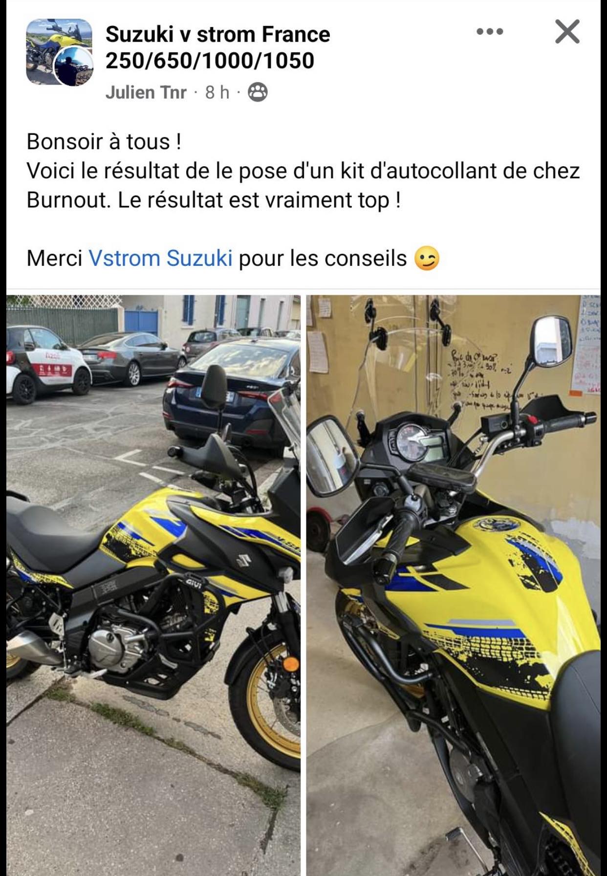 Moto SUZUKI V-STROM 650 et 650 XT