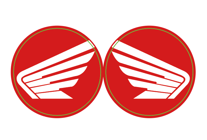Stickers (x2) pour Catadioptres HONDA