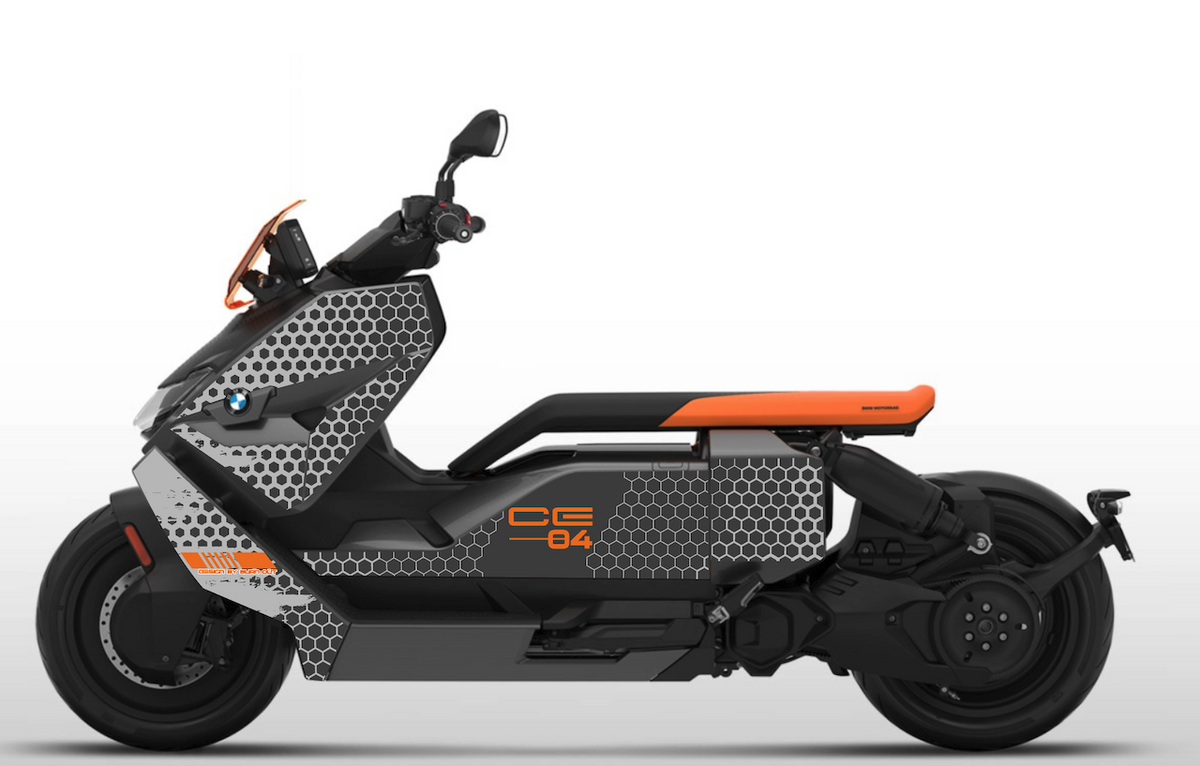 BMW-CE-04-CE04-scooter-electrique-personnalisation-kit-deco-stickers-burn-out-design-wasp-gris-orange
