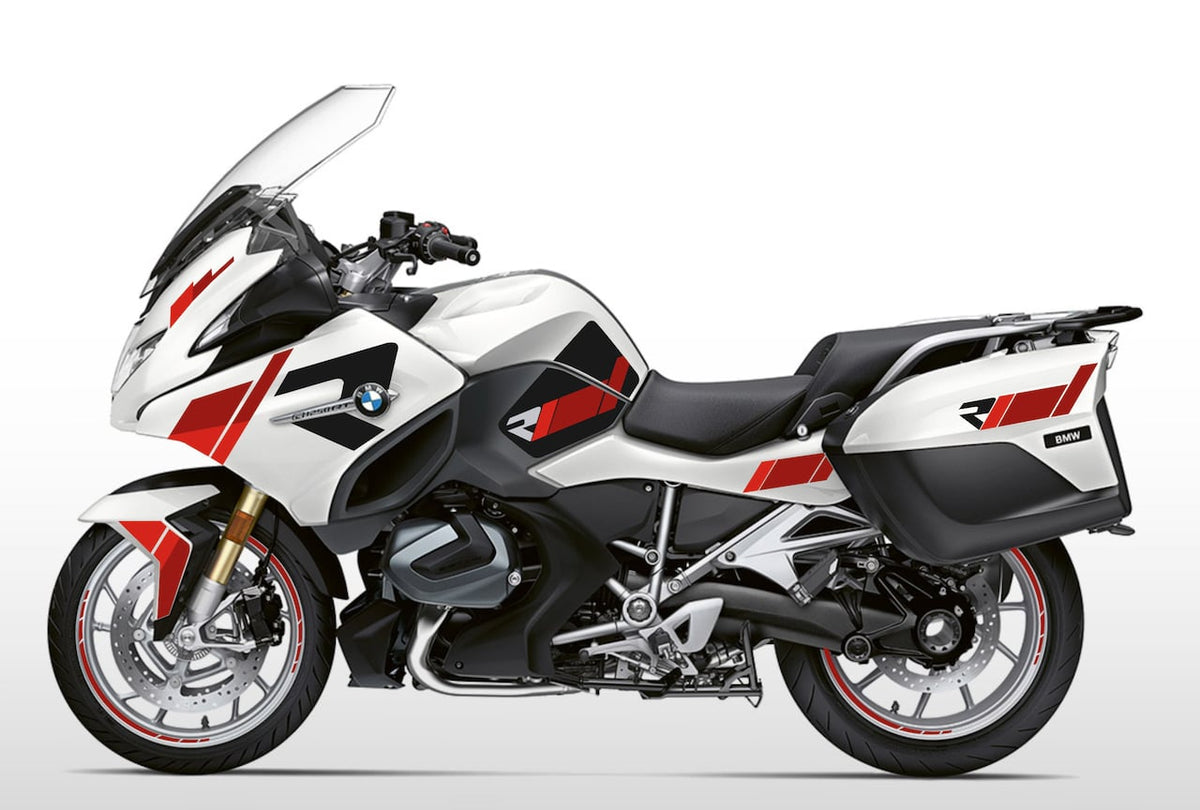 Kit déco stickers BMW R 1200 RT / R 1250 RT – Design R Power Triple Rouge – personnalisation moto touring