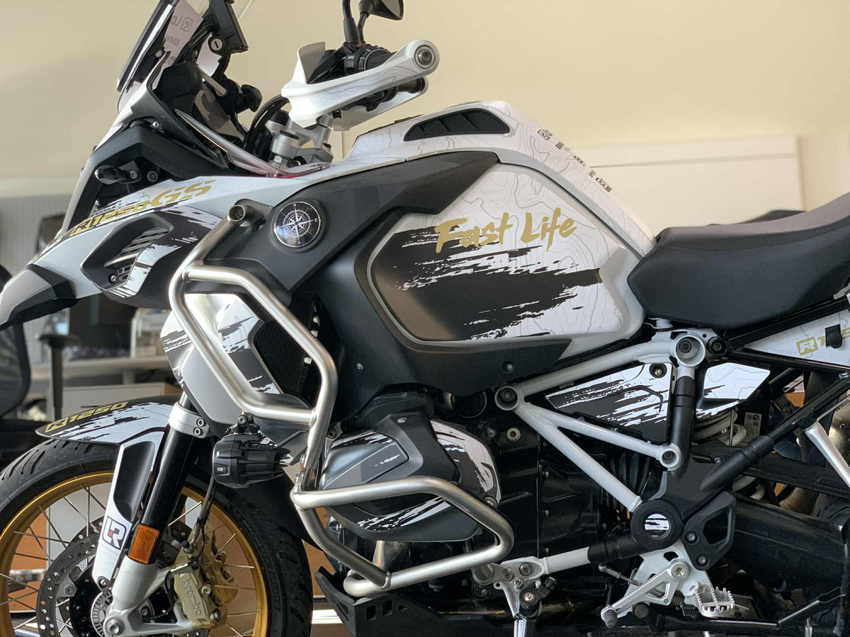 Kit Déco BMW R 1250 GS Adventure GSA (2019-2026+) – Stickers Moto | Burn-Out Design