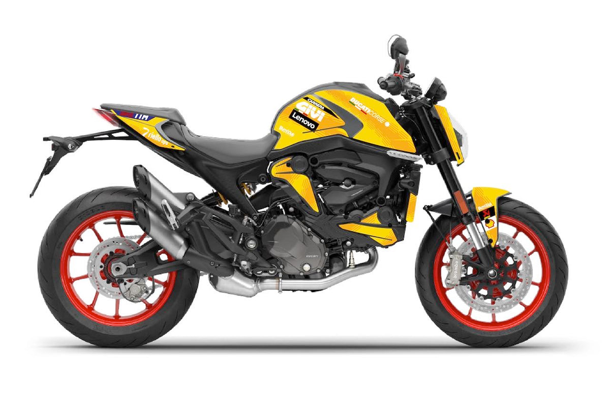 Kit Déco Ducati Monster 937 (2021+) – Stickers Full Cover MotoGP, MM93, FB63, Performance | Made in France