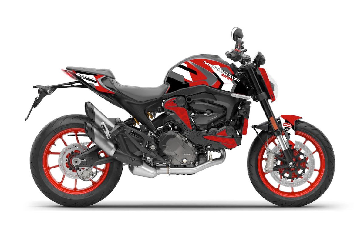 Kit Déco Ducati Monster 937 (2021+) – Stickers Full Cover MotoGP, MM93, FB63, Performance | Made in France
