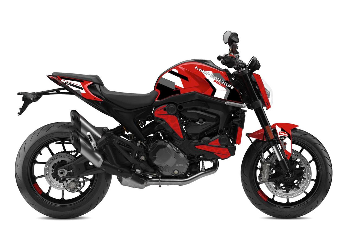 Kit Déco Ducati Monster 937 (2021+) – Stickers Full Cover MotoGP, MM93, FB63, Performance | Made in France