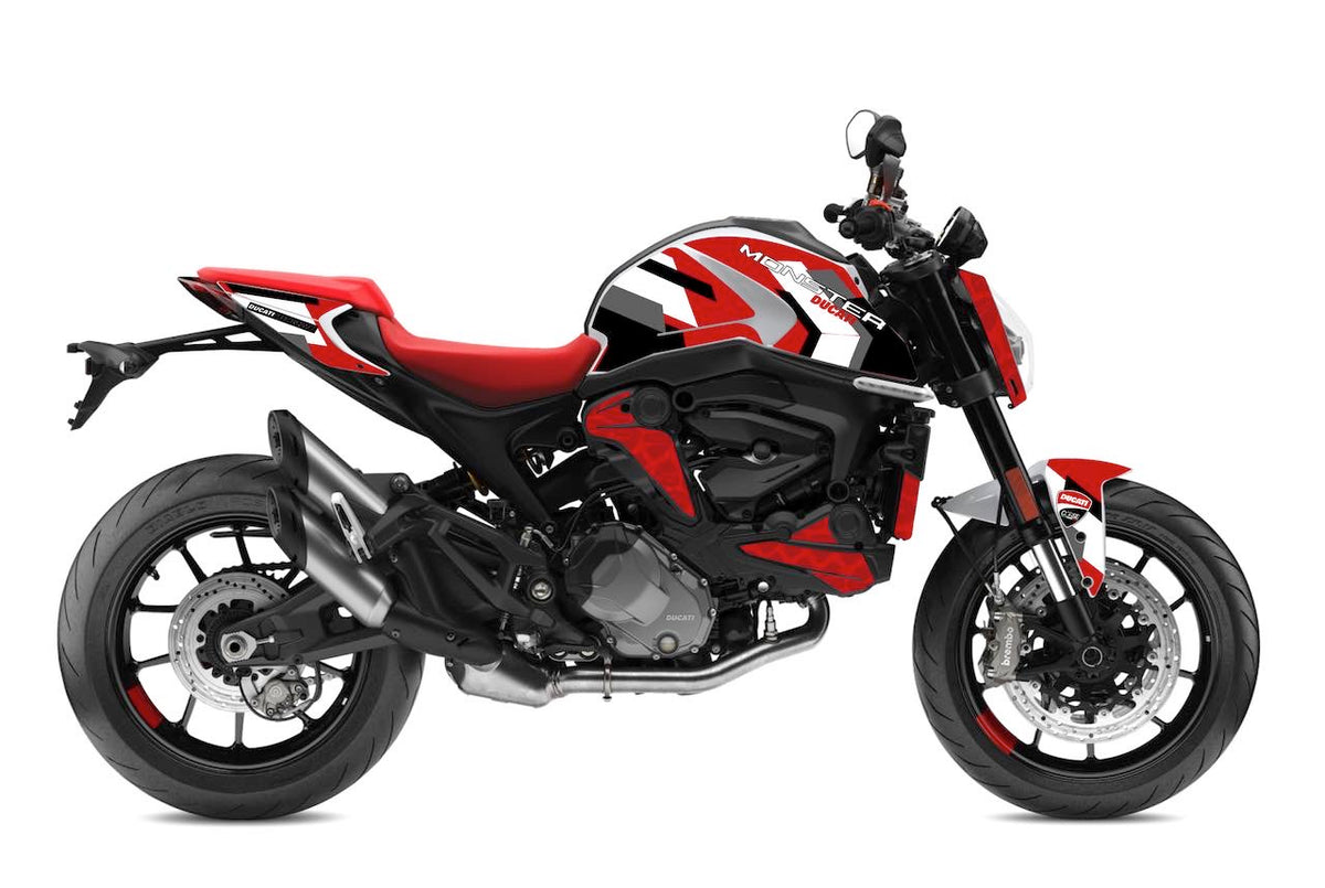 Kit Déco Ducati Monster 937 (2021+) – Stickers Full Cover MotoGP, MM93, FB63, Performance | Made in France