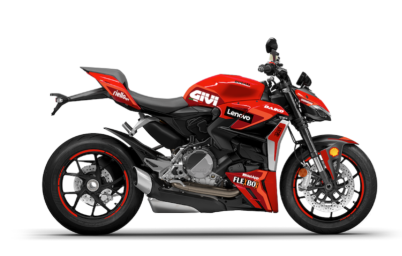DUCATI-STREET-STREETFIGHTER-V2-2025-personnalisation-kit-deco-stickers-burn-out-design-MOTO-GP-Race