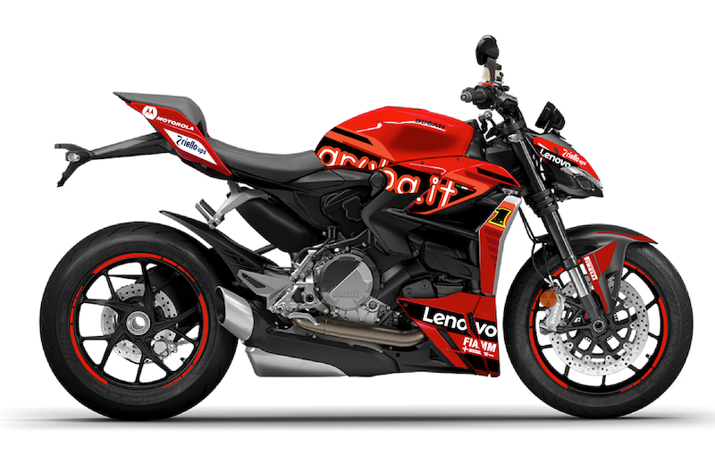 DUCATI-STREET-STREETFIGHTER-V2-2025-personnalisation-kit-deco-stickers-burn-out-design-WSBK