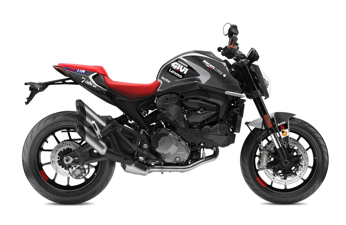 Kit Déco Ducati Monster 937 (2021+) – Stickers Full Cover MotoGP, MM93, FB63, Performance | Made in France