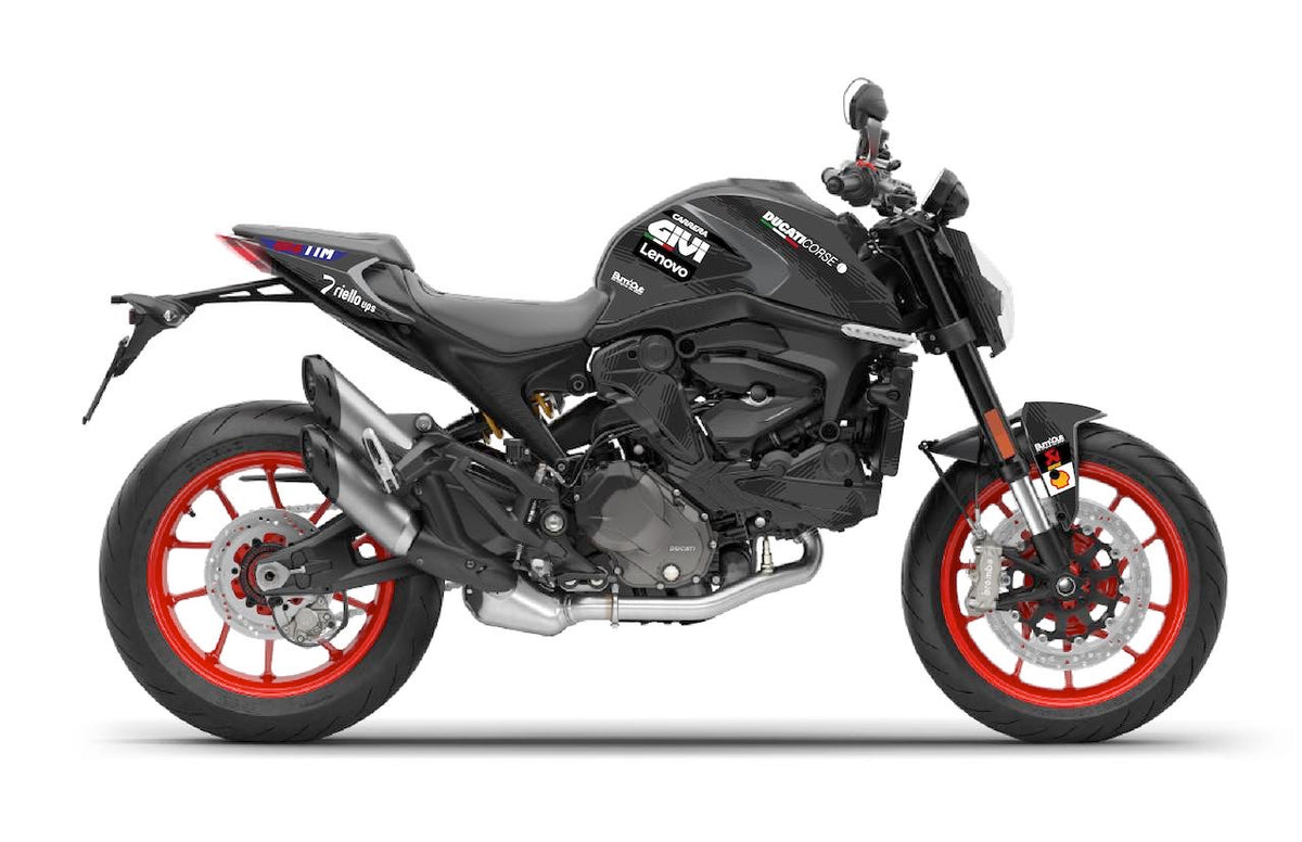 Kit Déco Ducati Monster 937 (2021+) – Stickers Full Cover MotoGP, MM93, FB63, Performance | Made in France