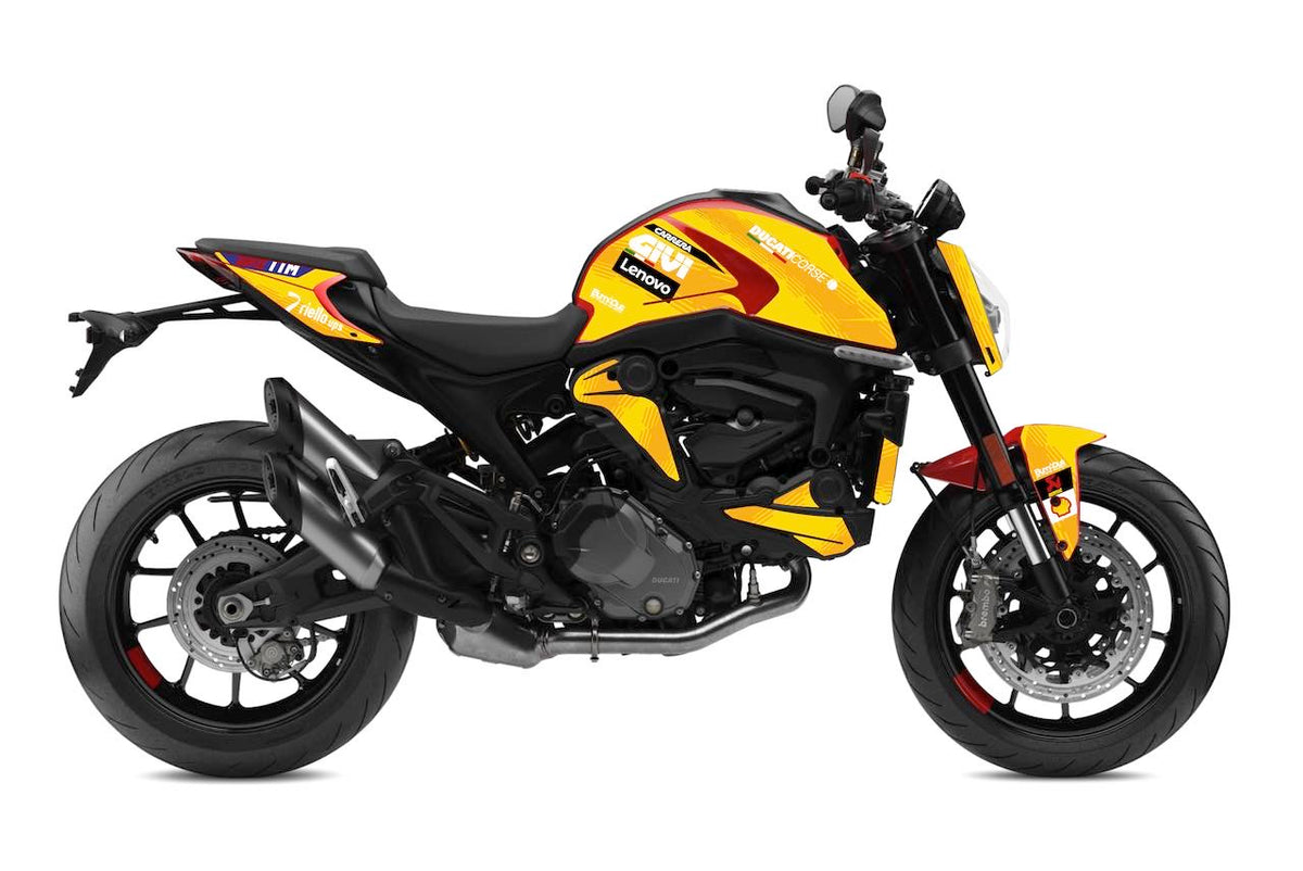 Kit Déco Ducati Monster 937 (2021+) – Stickers Full Cover MotoGP, MM93, FB63, Performance | Made in France