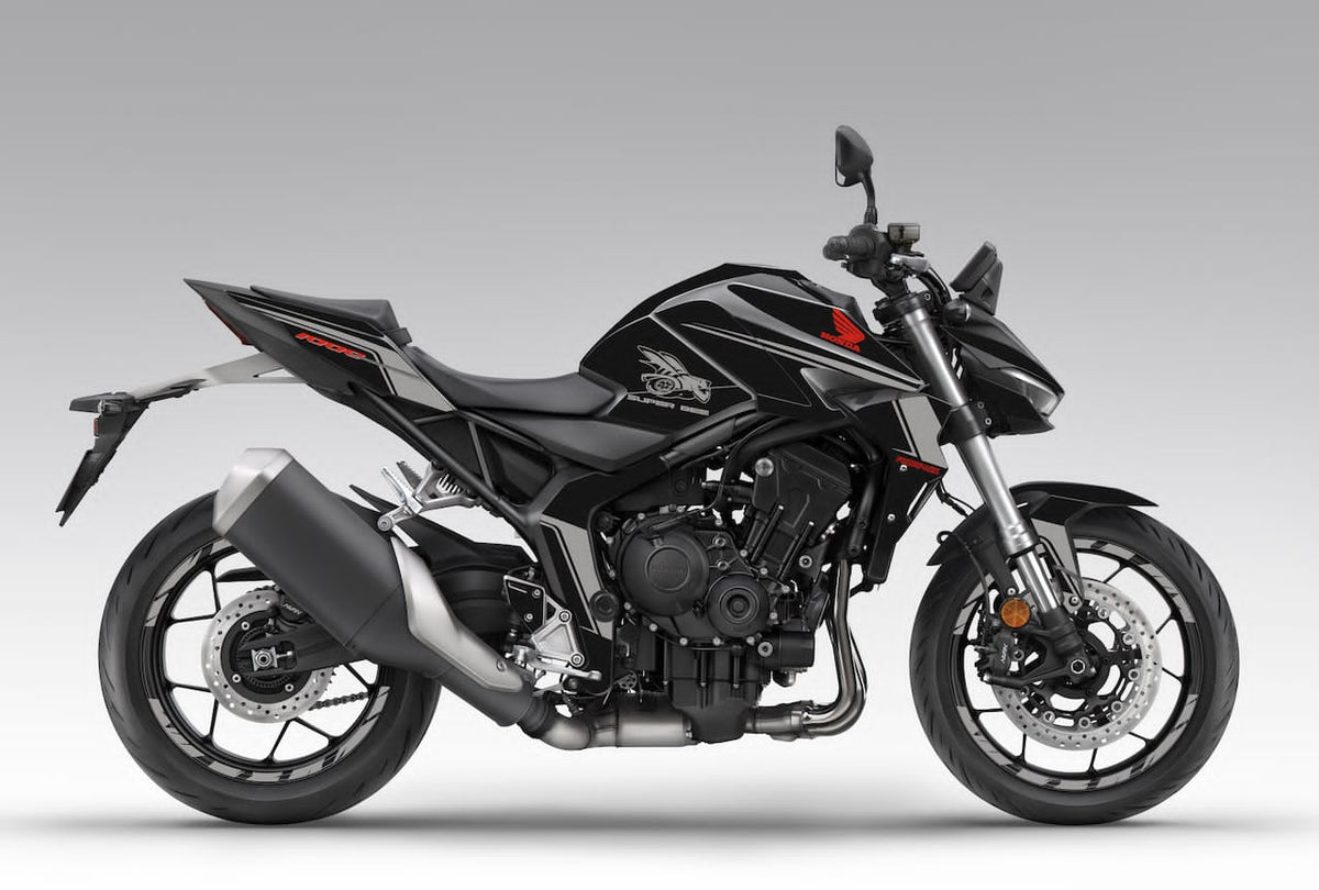 HONDA-CB-HORNET-1000-stickers-cover-kit-deco-personnalisation-burn-out-design-SP-Noir-black-SUPERBEE-Gris-Rouge