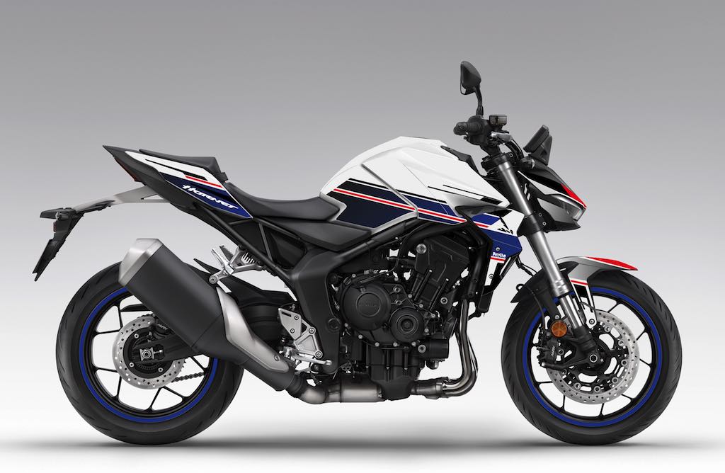 Kit déco Honda Hornet CB 1000 2025 — VISION Blanc Bleu — Burn-Out Design