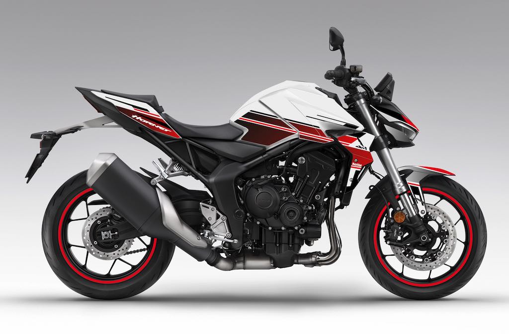 Kit déco Honda Hornet CB 1000 2025 — VISION Blanc Rouge — Burn-Out Design