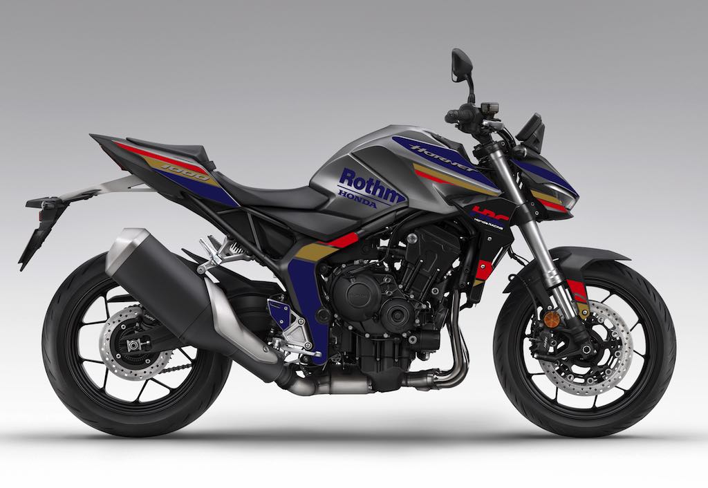 Kit déco Honda Hornet CB 1000 2025 — ROTH Gris Rouge — Burn-Out Design
