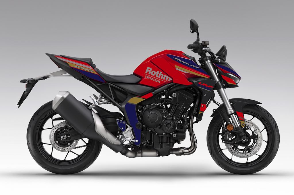 Kit déco Honda Hornet CB 1000 2025 — ROTH Rouge Gris — Burn-Out Design
