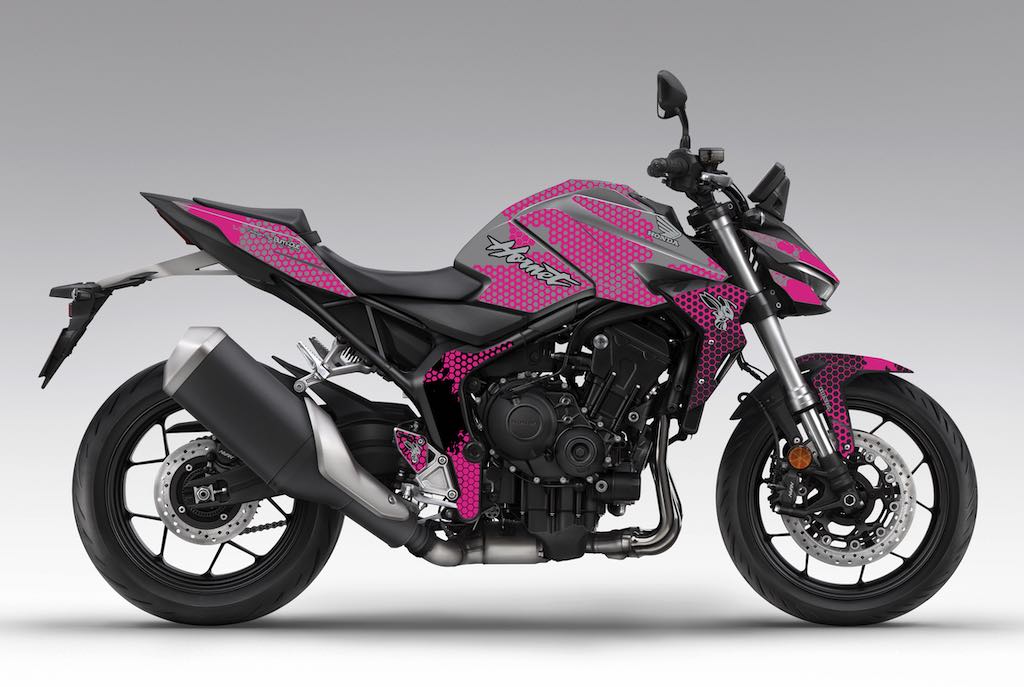 Kit déco Honda Hornet CB 1000 2025 — HORNET Gris Rose — Burn-Out Design