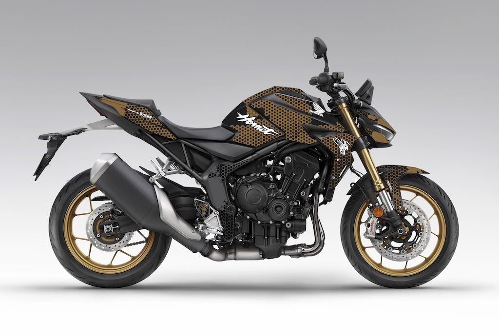 Kit déco Honda Hornet CB 1000 2025 — HORNET WASP Noir Bronze — Burn-Out Design