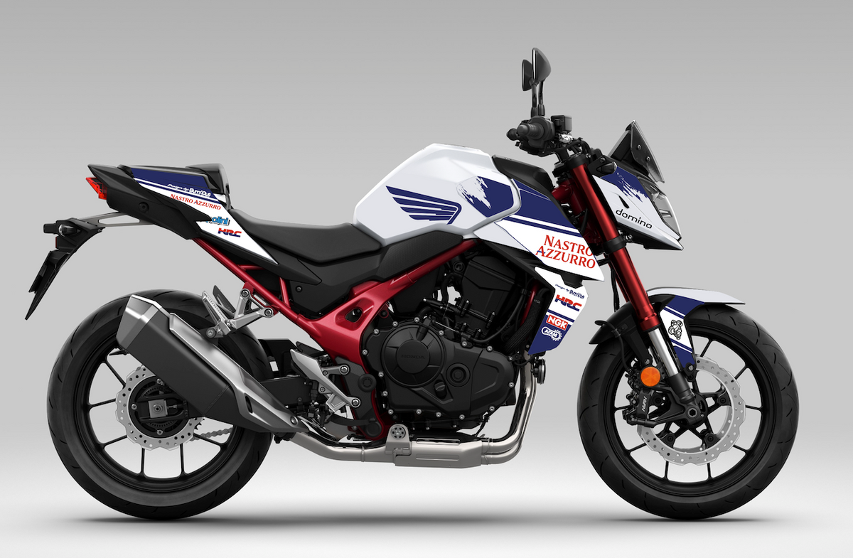 HONDA-CB-HORNET-750-personnalisation-stickers-kit-deco-burn-out-design-blanc-white-azzurro-bleu be original