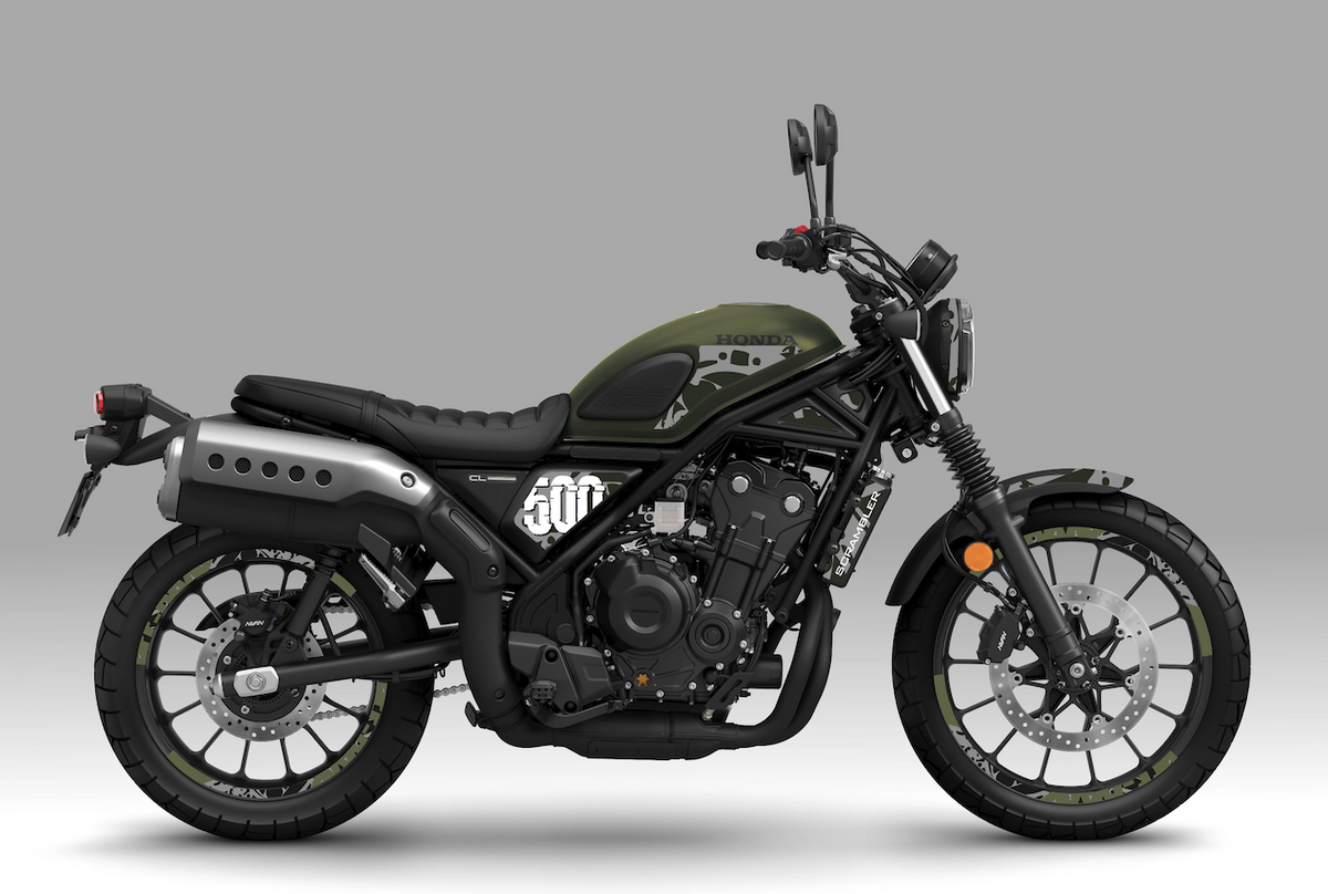 Kit Déco Honda CL 500 2023+ – GOOD VIBES & SCRAMBLER | Déco Jantes Incluse | Made in France