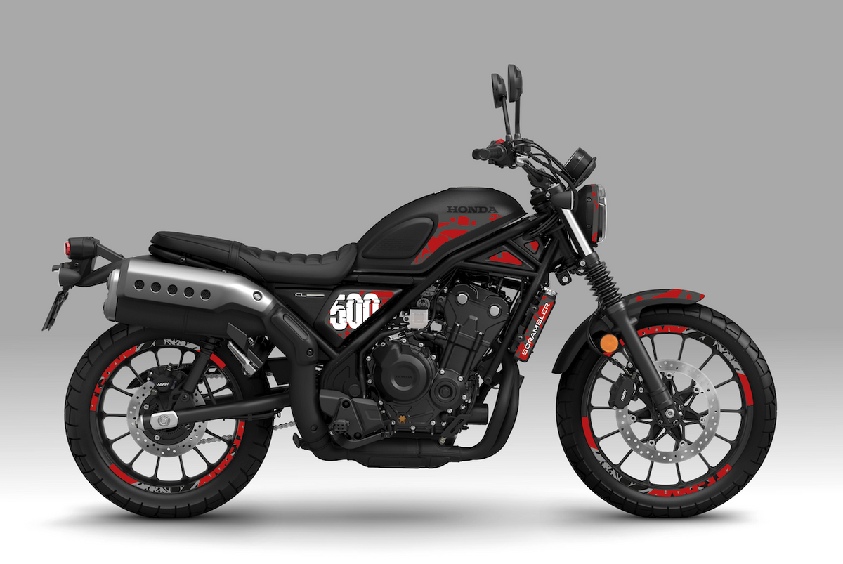 Kit Déco Honda CL 500 2023+ – GOOD VIBES & SCRAMBLER | Déco Jantes Incluse | Made in France