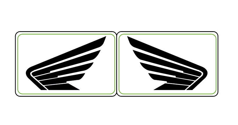 Stickers (x2) pour Catadioptres HONDA