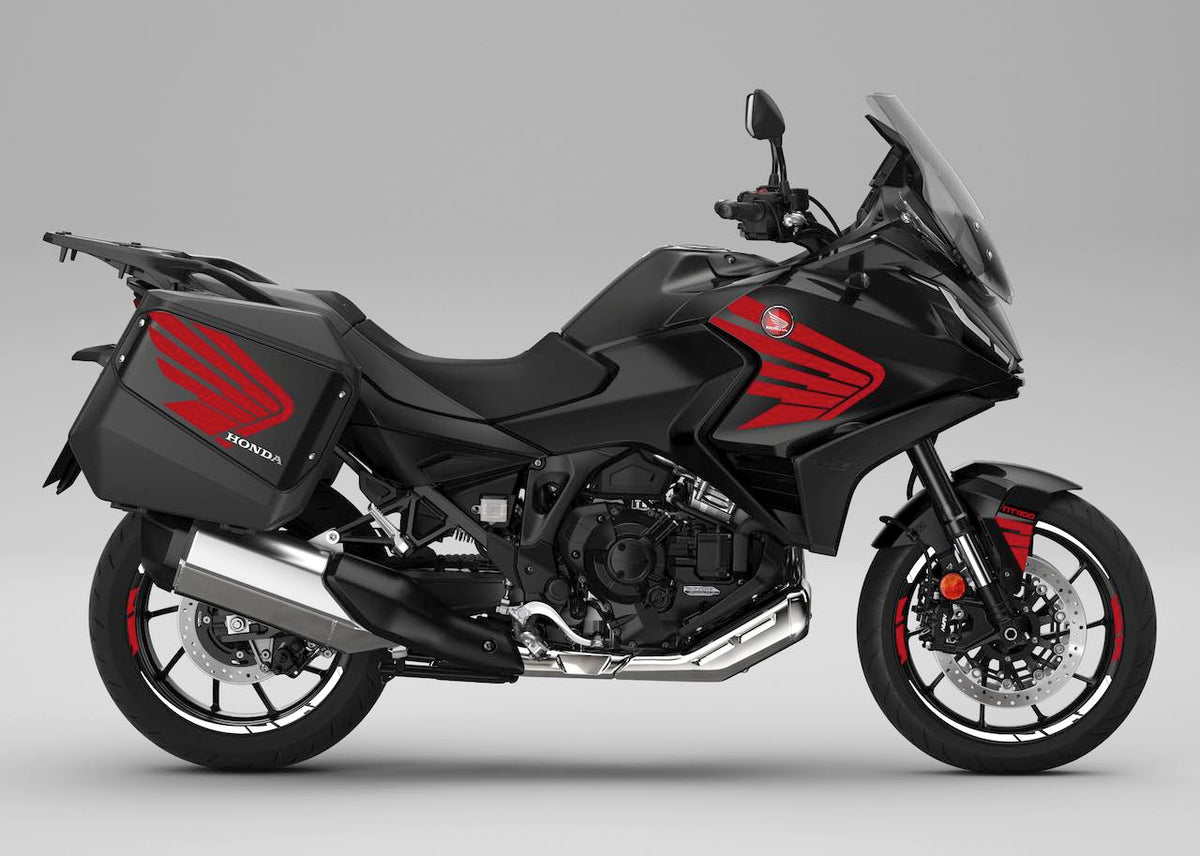 Kit Déco Honda NT1100 (Coloris 2022 à 2024) — AILES, BOL, LINE, Fireblade, Speed | Stickers Valises & Jantes | Burn-Out-Design
