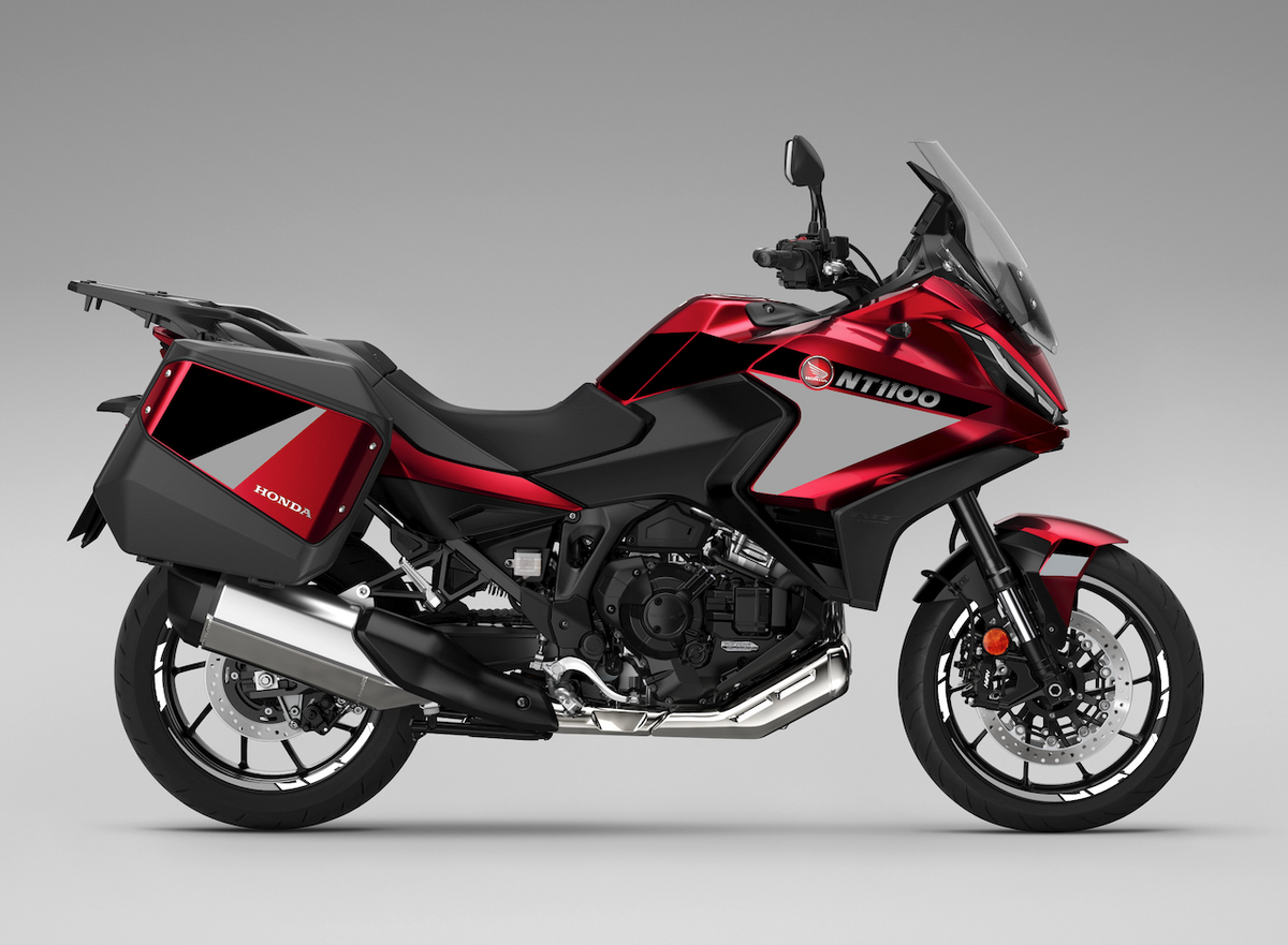 Kit Déco Honda NT1100 (Coloris 2022 à 2024) — AILES, BOL, LINE, Fireblade, Speed | Stickers Valises & Jantes | Burn-Out-Design