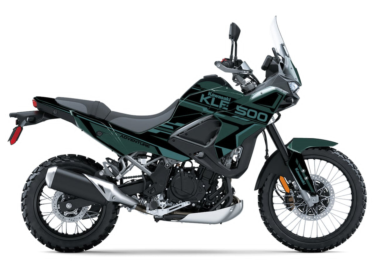 Kit Déco Kawasaki KLE 500 / KLE 500 SE – Stickers Thermoformables