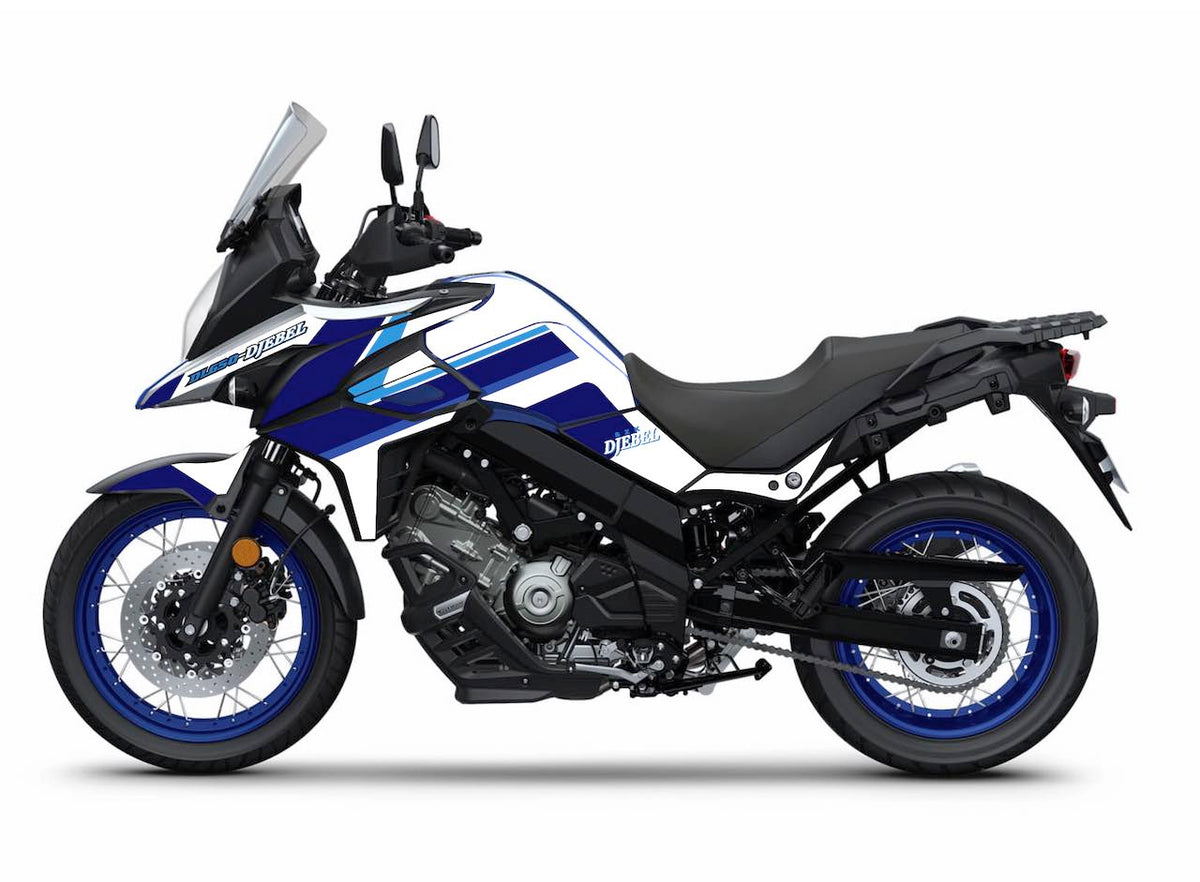 SUZUKI-DL-VSTROM-650XT-650-trail-personnalisation-kit-deco-stickers-burn-out-design-djebel-bleu