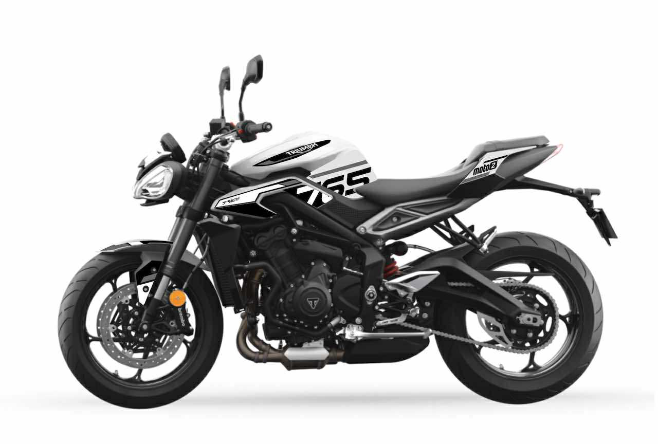 TRIUMPH STREET TRIPLE RS (et R) 2023+ MOTO 2 ou FROST