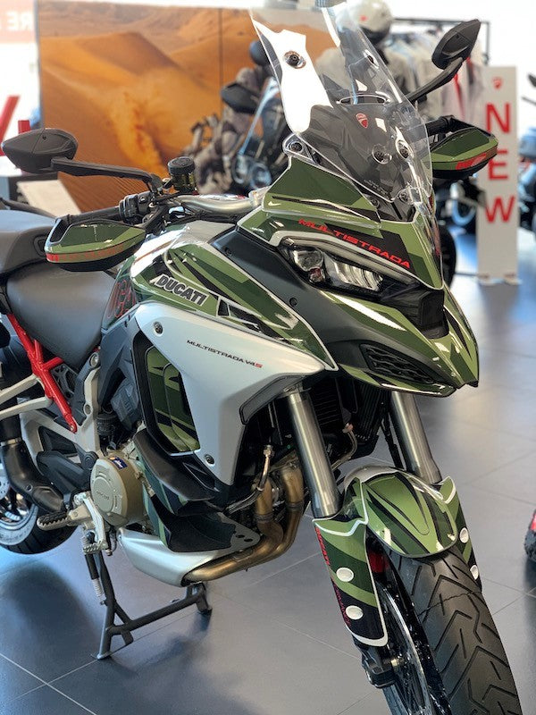 Kit Déco Ducati Multistrada V4 / V4S / V4S Sport (2021+) – Full Cover, Valises incluses, MM93, FB63 | Made in France