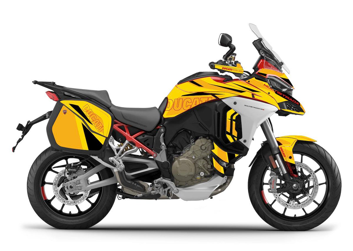 Kit Déco Ducati Multistrada V4 / V4S / V4S Sport (2021+) – Full Cover, Valises incluses, MM93, FB63 | Made in France