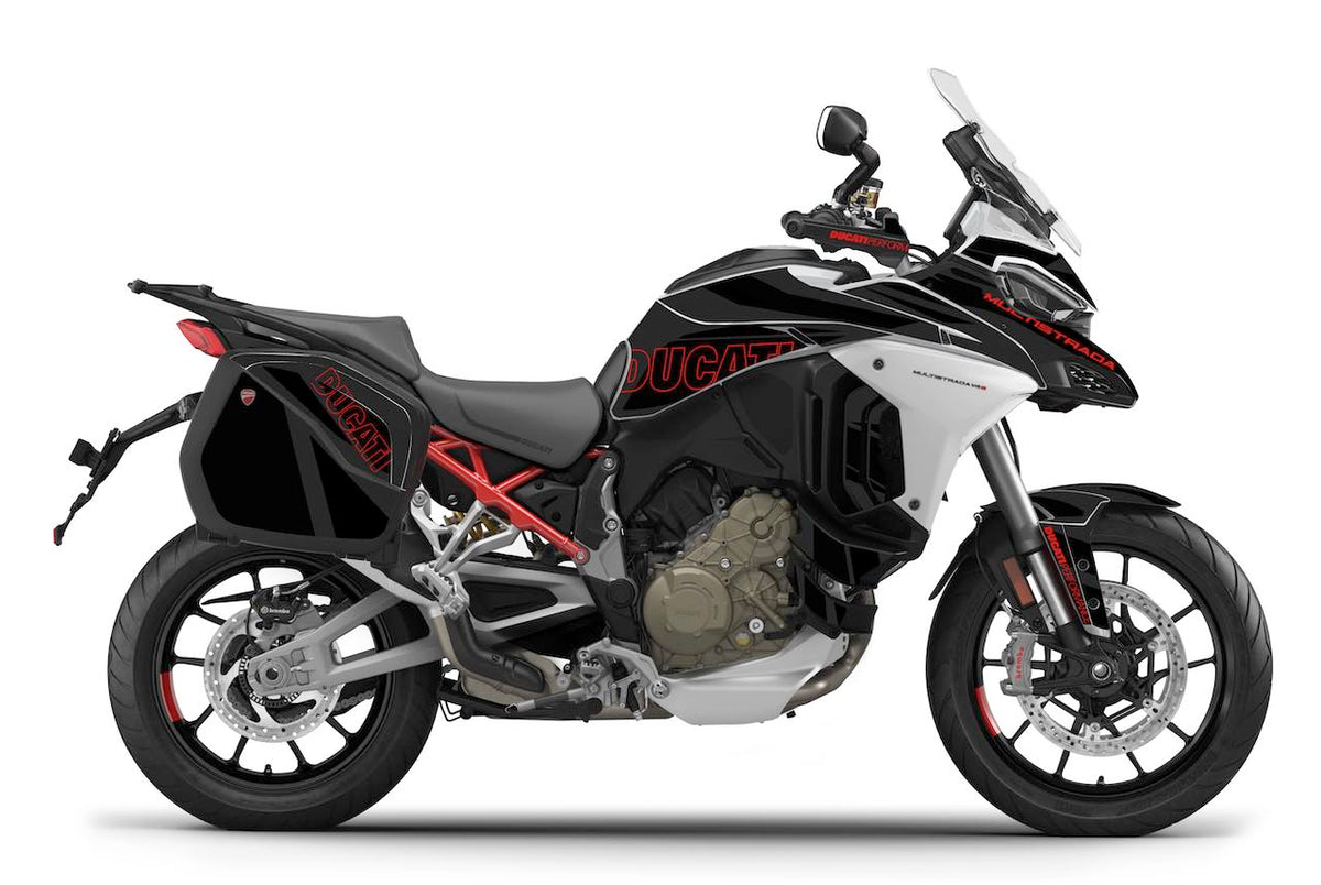 Kit Déco Ducati Multistrada V4 / V4S / V4S Sport (2021+) – Full Cover, Valises incluses, MM93, FB63 | Made in France