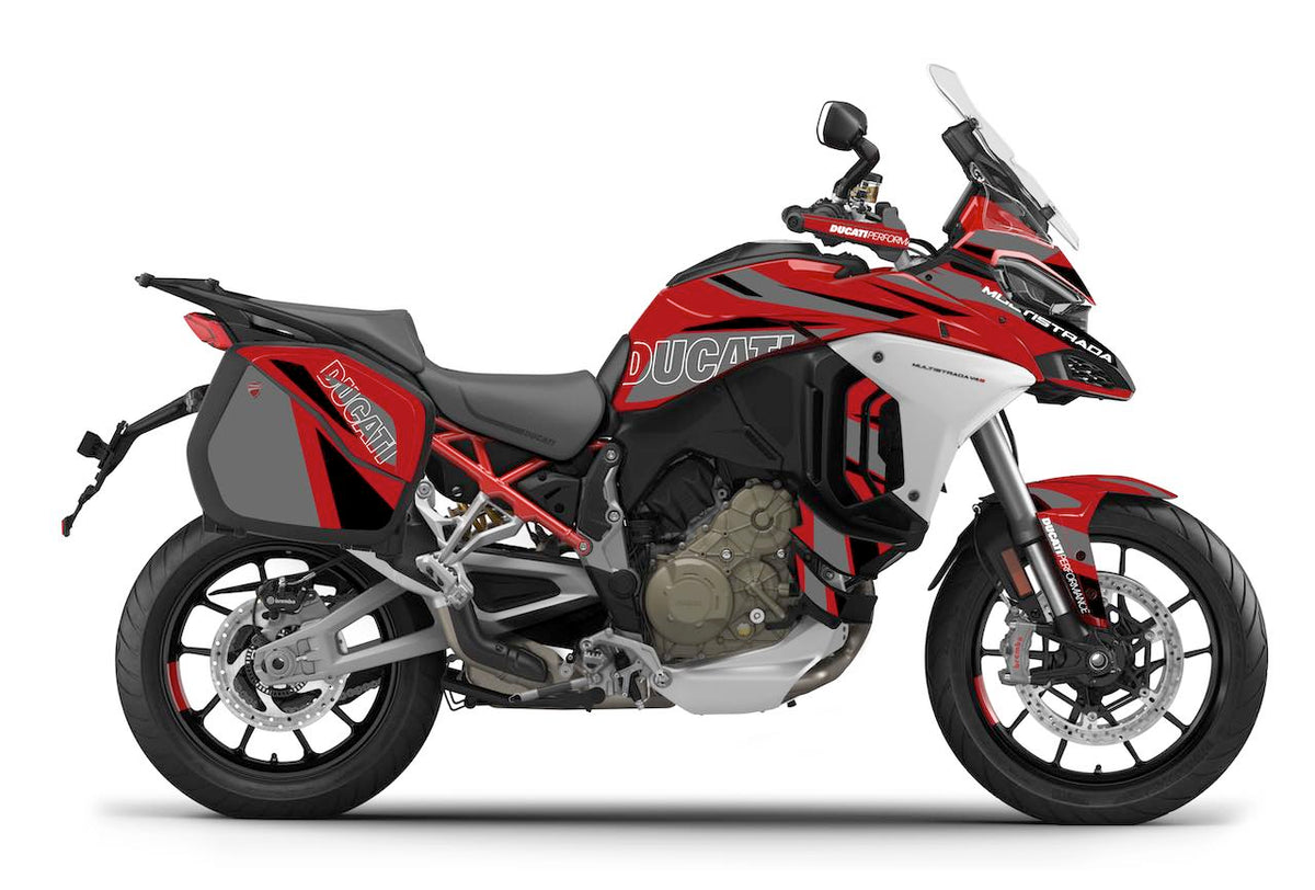 Kit Déco Ducati Multistrada V4 / V4S / V4S Sport (2021+) – Full Cover, Valises incluses, MM93, FB63 | Made in France