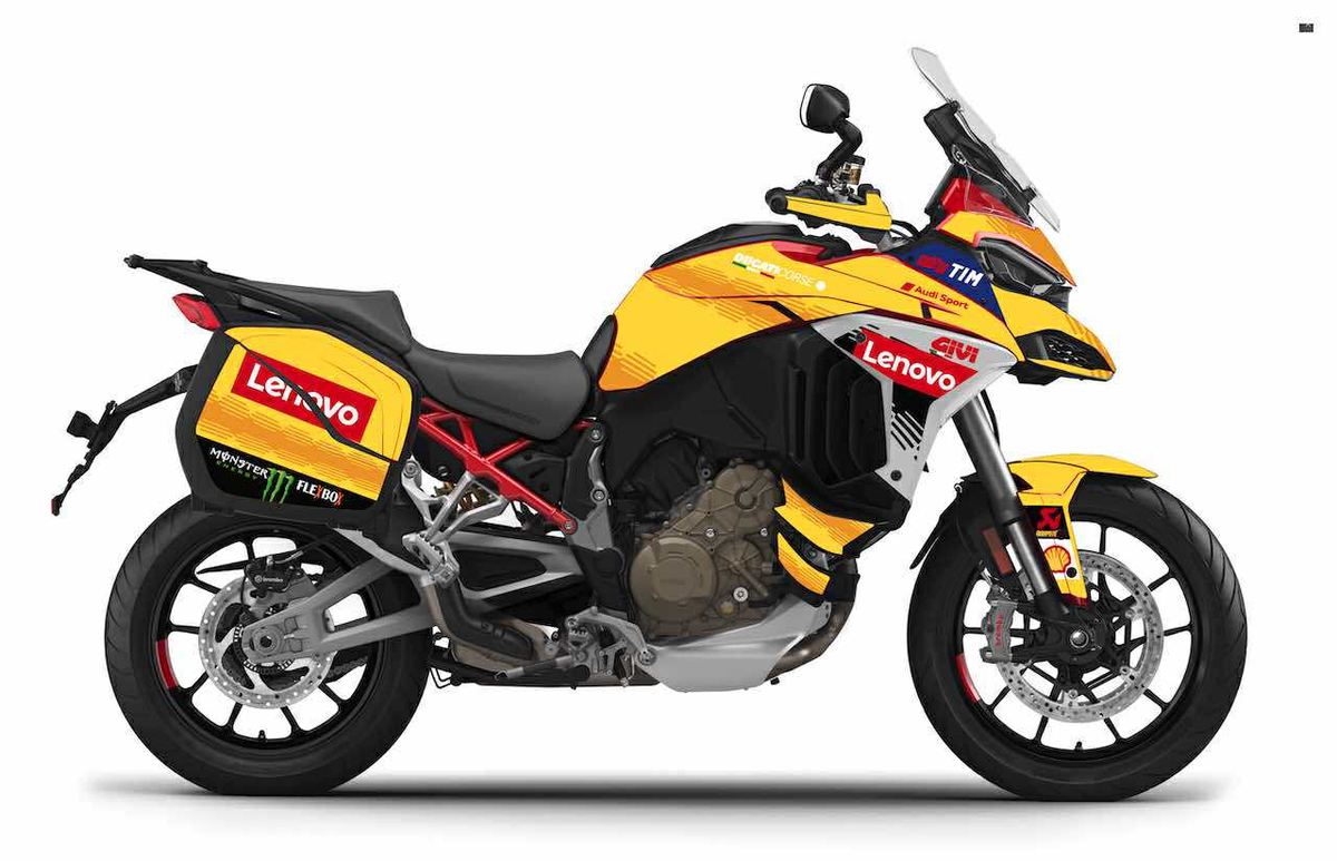 Kit Déco Ducati Multistrada V4 / V4S / V4S Sport (2021+) – Full Cover, Valises incluses, MM93, FB63 | Made in France