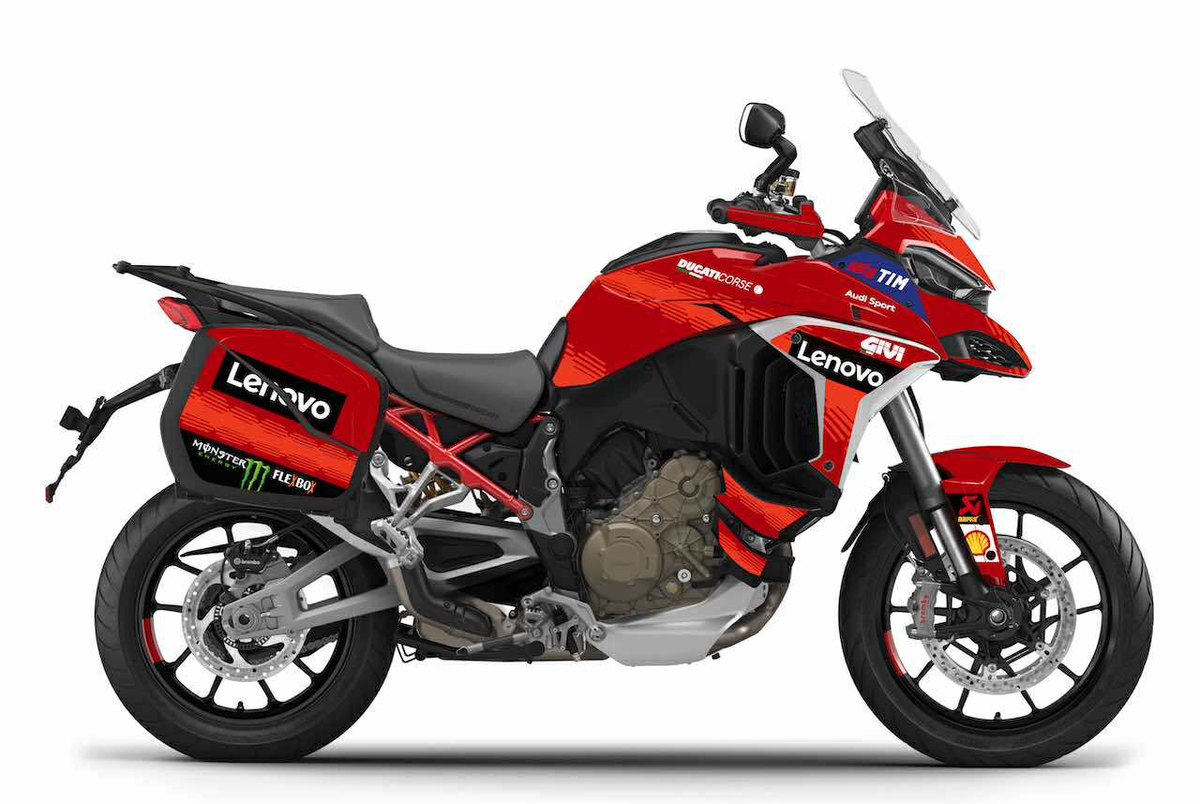 Kit Déco Ducati Multistrada V4 / V4S / V4S Sport (2021+) – Full Cover, Valises incluses, MM93, FB63 | Made in France