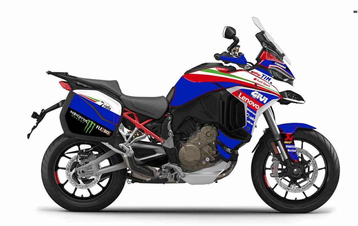 Kit Déco Ducati Multistrada V4 / V4S / V4S Sport (2021+) – Full Cover, Valises incluses, MM93, FB63 | Made in France
