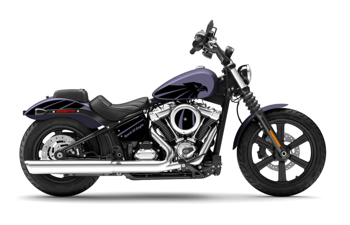Harley-Davidson Softail Standard / Street Bob Decal Kit (2022+) – 5 Designs | Burn-Out-Design