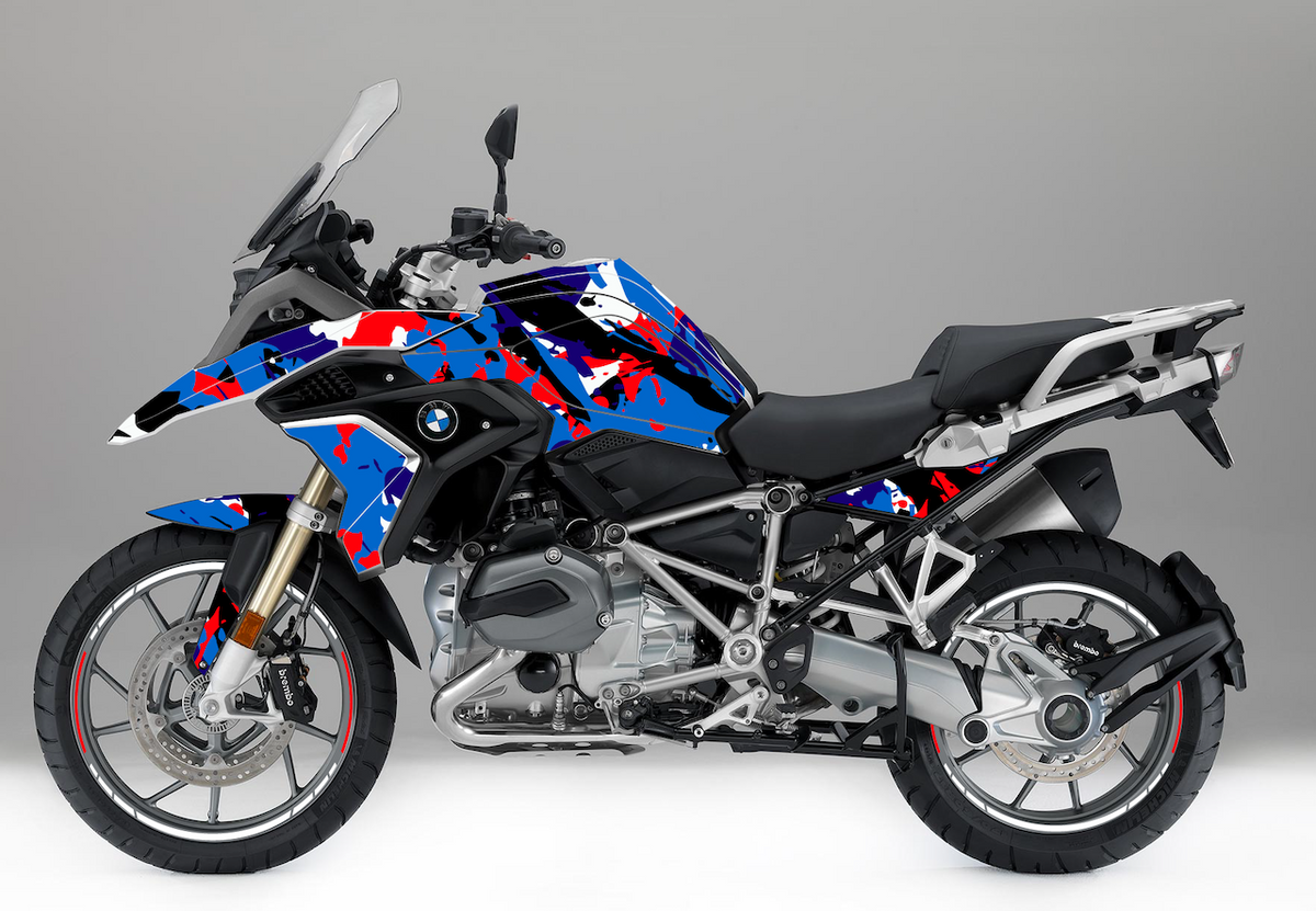 Kit Déco BMW R 1200 GS / R 1250 GS (2017-2026+) – Stickers Moto Thermoformables | Burn-Out Design