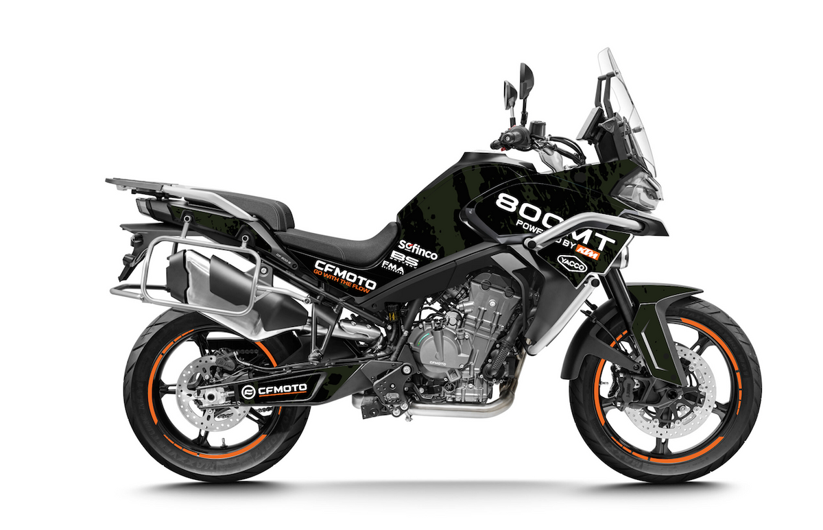 CF Moto 800 MT IBEX kit déco stickers Adventure Kaki — Burn-Out-Design