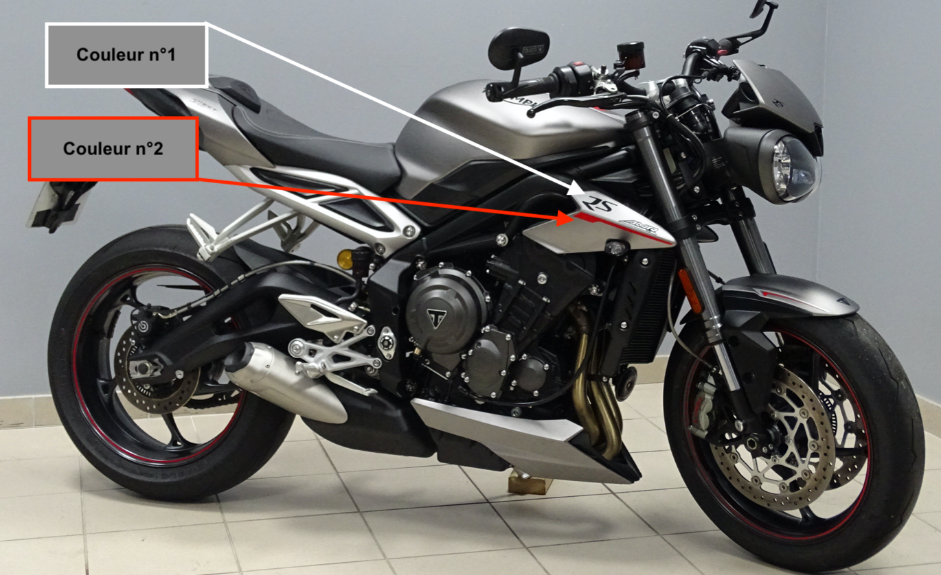 TRIUMPH STREET TRIPLE RS 2017/2019 (couleur n°2)