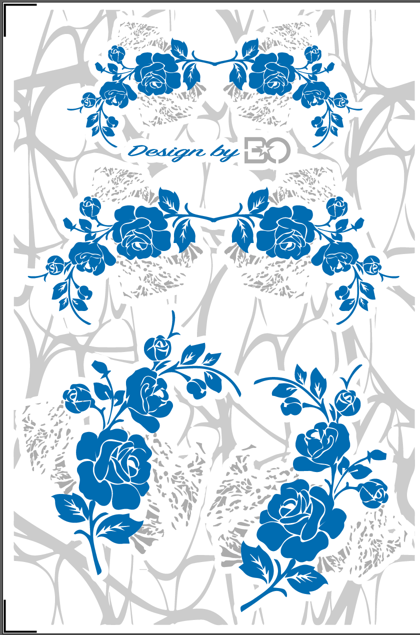 Stickers pour Casques Bol FLOWERS