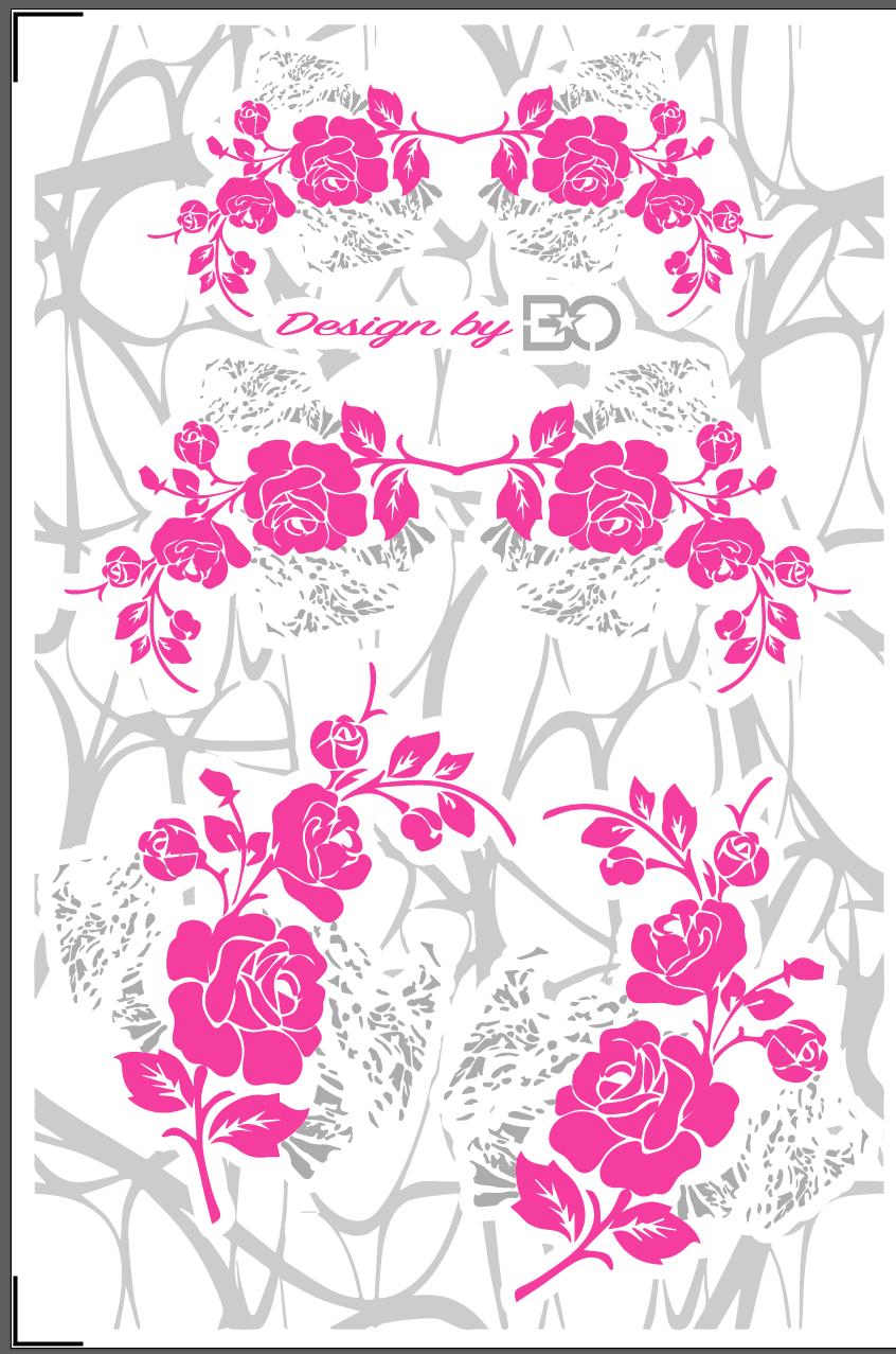 Stickers pour Casques Bol FLOWERS