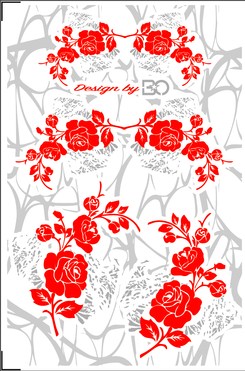 Stickers pour Casques Bol FLOWERS