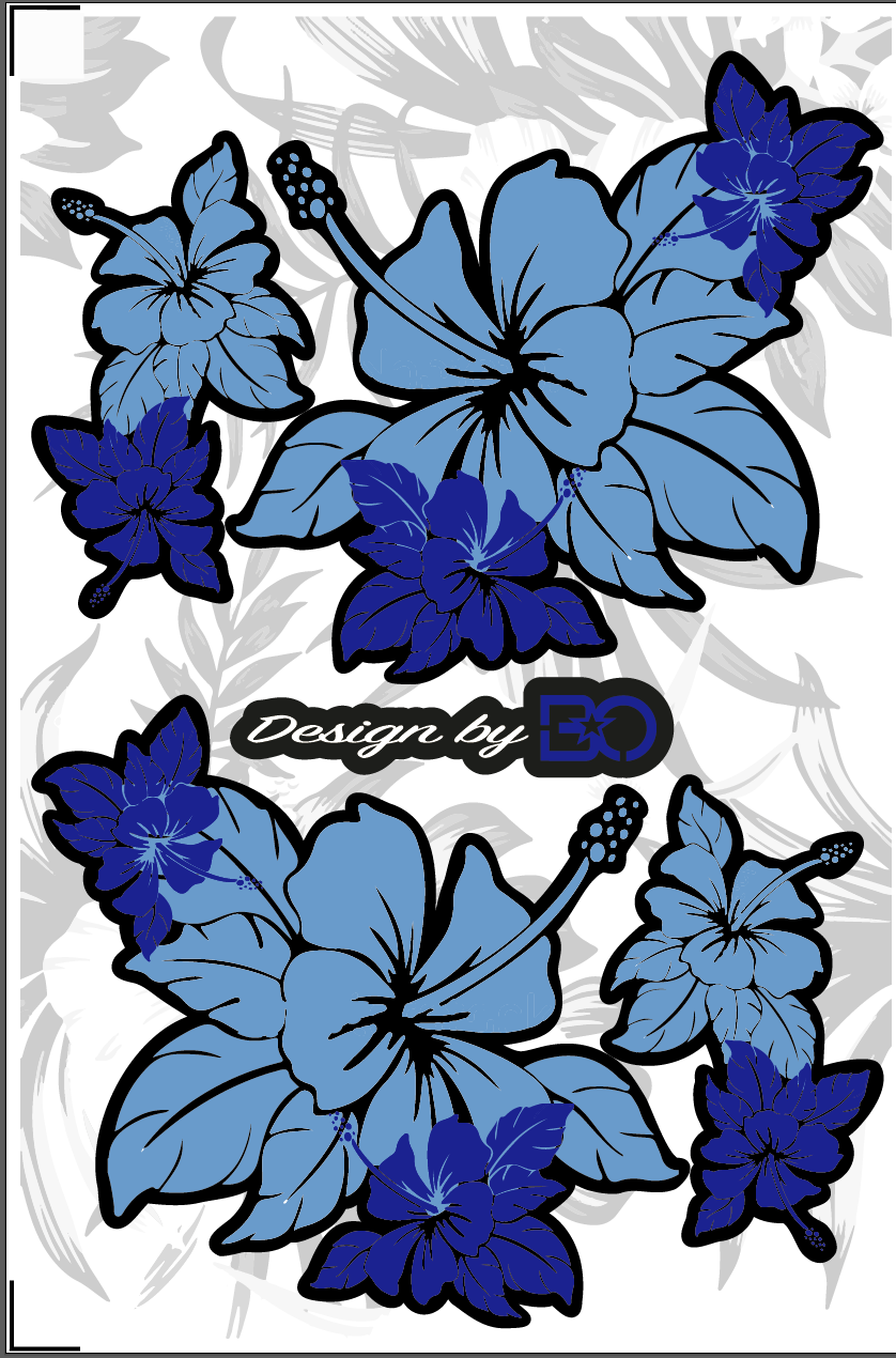 Stickers pour Casques Bol FLOWERS