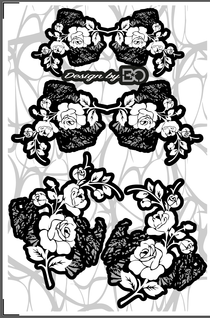 Stickers pour Casques Bol FLOWERS