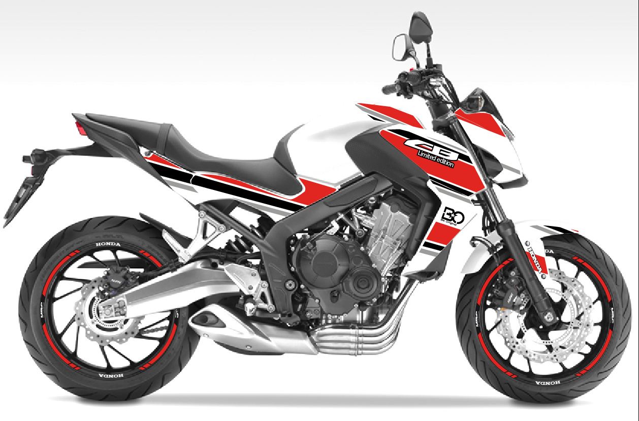 Kit Déco Honda CB650F Line 2014-2016 – Stickers Lignes Dynamiques | Made in France