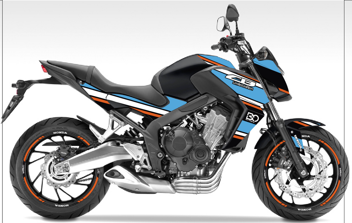 Kit Déco Honda CB650F Line 2014-2016 – Stickers Lignes Dynamiques | Made in France