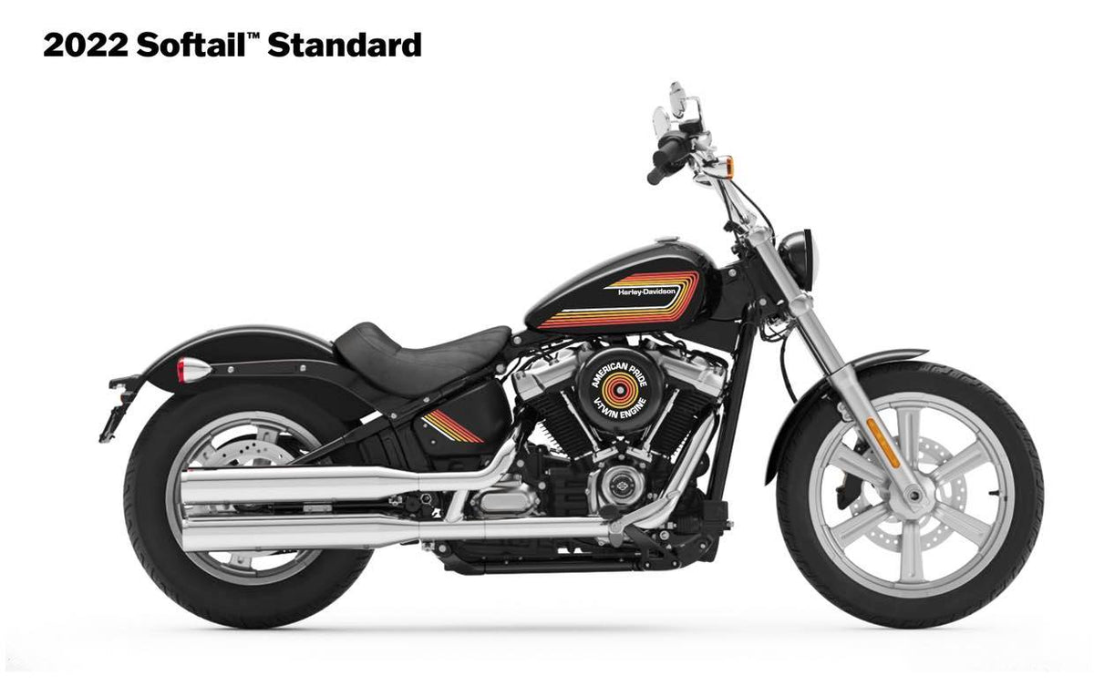 Harley-Davidson Softail Standard / Street Bob Decal Kit (2022+) – 5 Designs | Burn-Out-Design